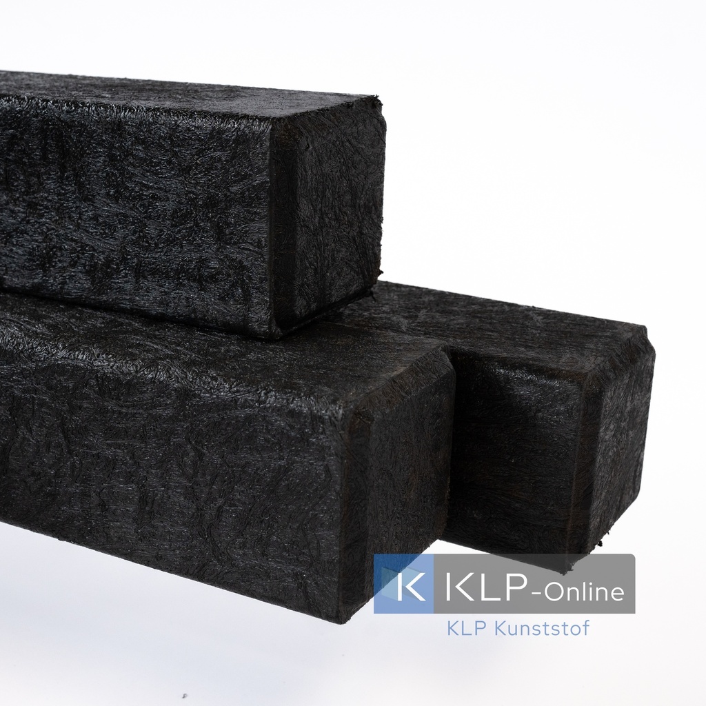 [230148] Paal - 10x10x250cm, zwart